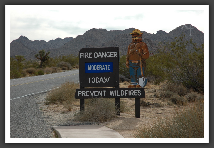 Vorsicht - Joshua Tree Park, California